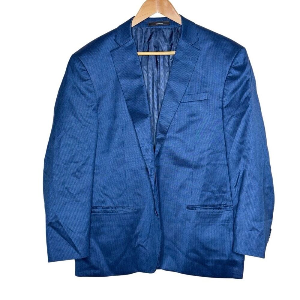 Marchatti Navy Blue Long Sleeve Suit Blazer Jacket Size 44R 2 Buttons Formal